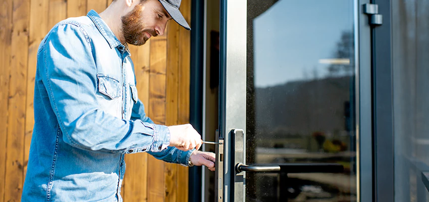 Frameless Glass Storefront Door Locks Replacement in Los Altos, CA